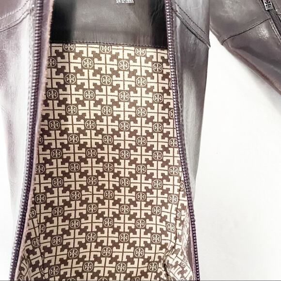 Tory Burch dark brown Jess riding boot equestrian gold hardware size 5 leather - Picture 10 of 10